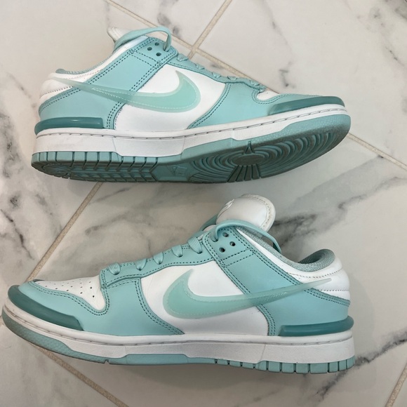 Women’s Nike Dunk Lows in Teal - Picture 7 of 11